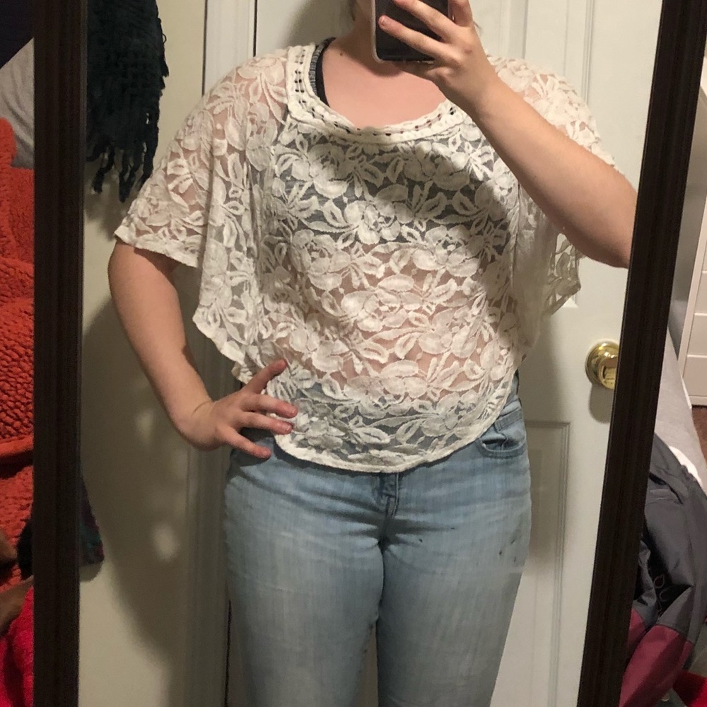 White Lace Blouse